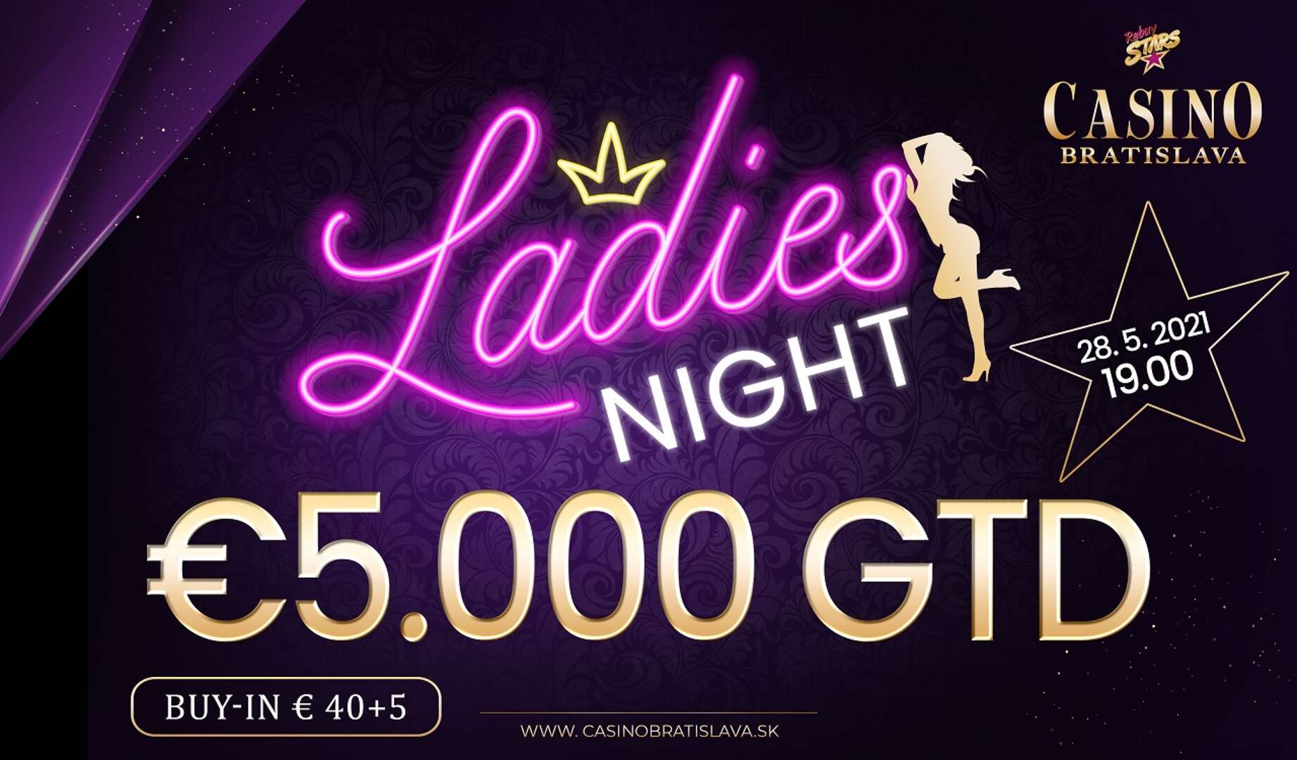 Bonusový týždeň pokračuje. Aj na Ladies Night s 5 000€ čaká na hráčov 100% garancia!