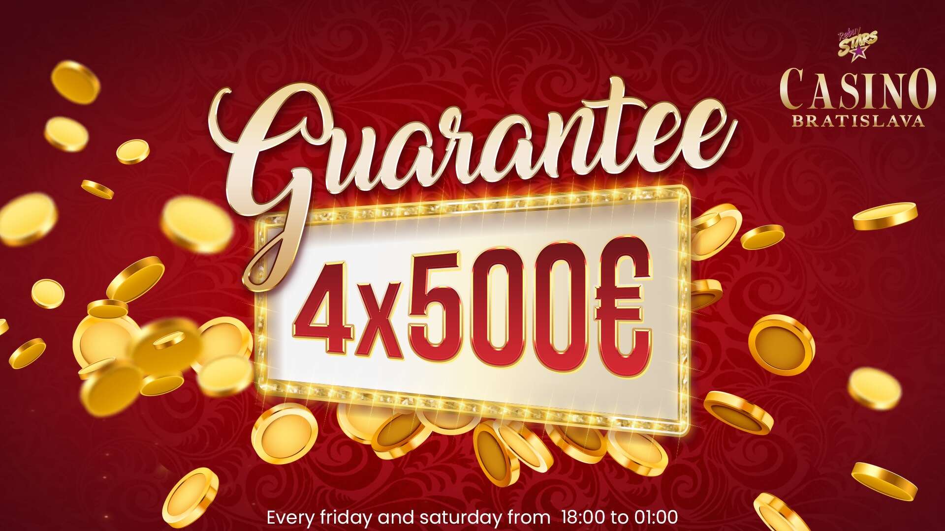 Jackpot 500€ štyrikrát za večer! Pripravte sa na Hot September