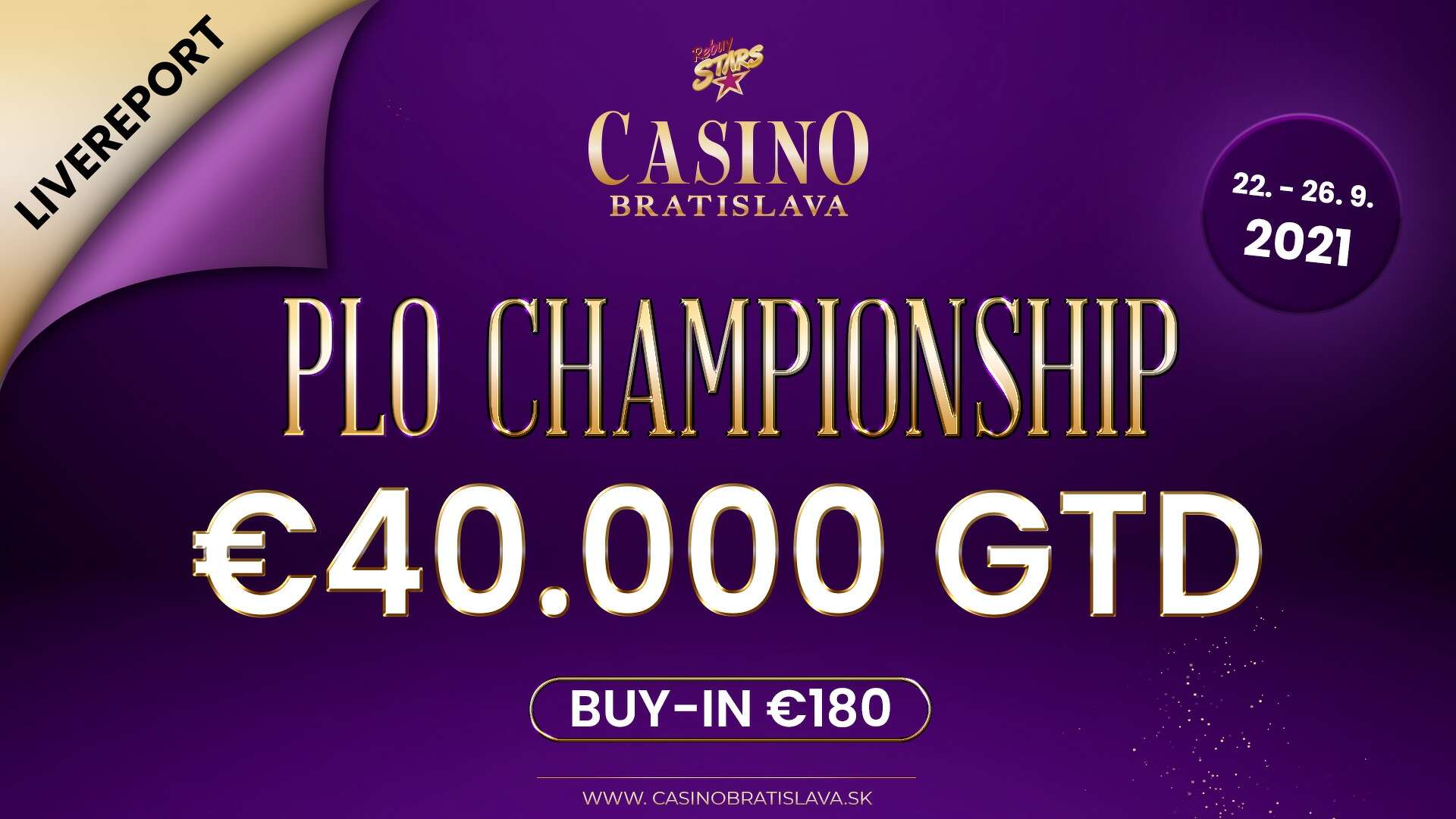 LIVE REPORT PLO Championship 40.000€ GTD