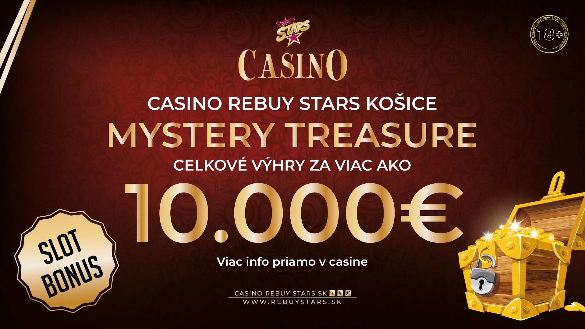 Mystery Treasure - Casino Rebuy Stars Košice